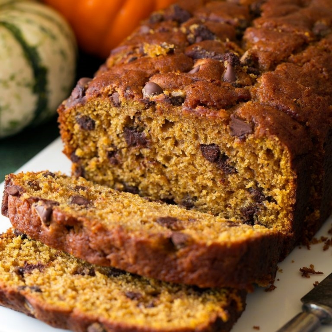 Pumpkin Chocolate Chip Bread