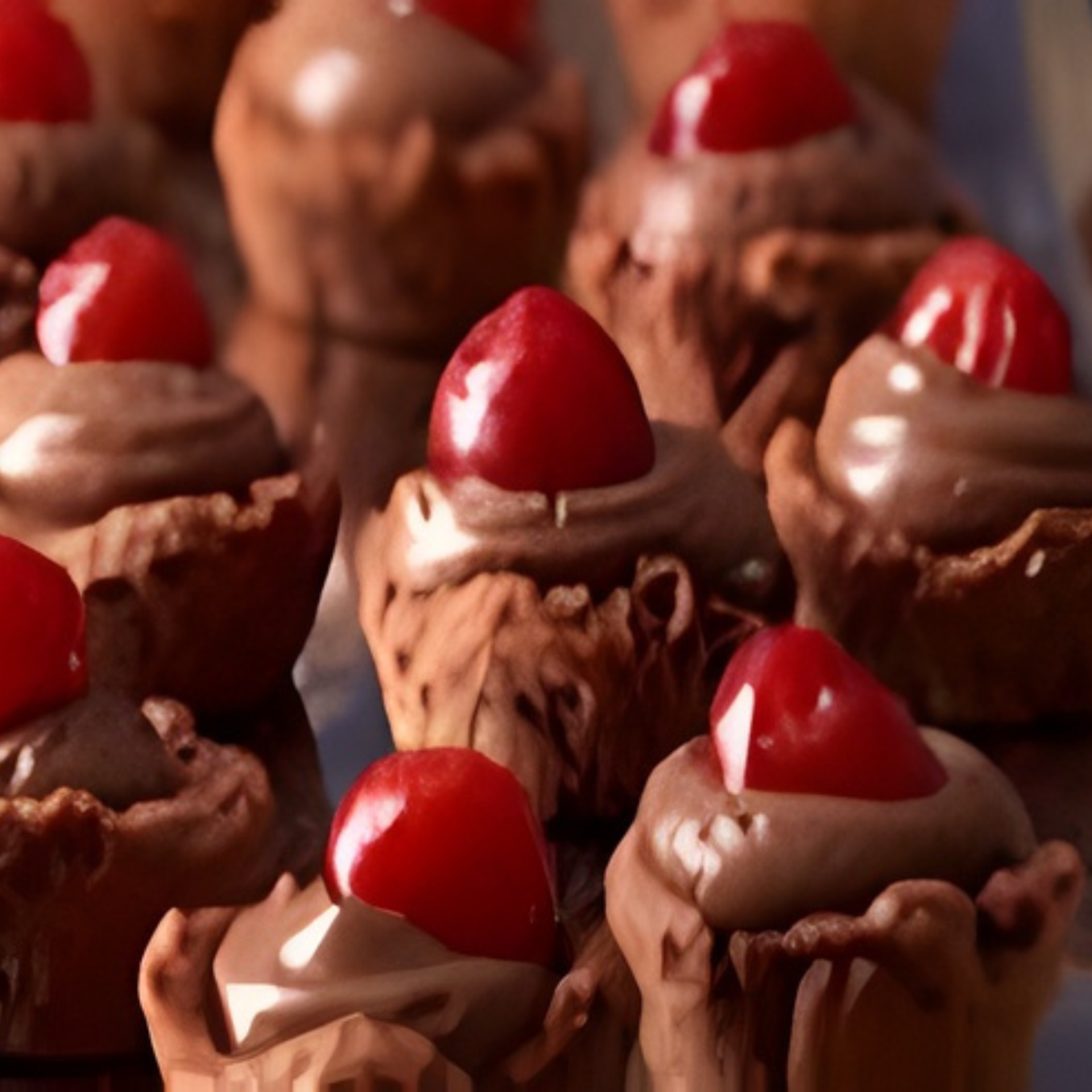 🍒 Chocolate Cherry Tarts