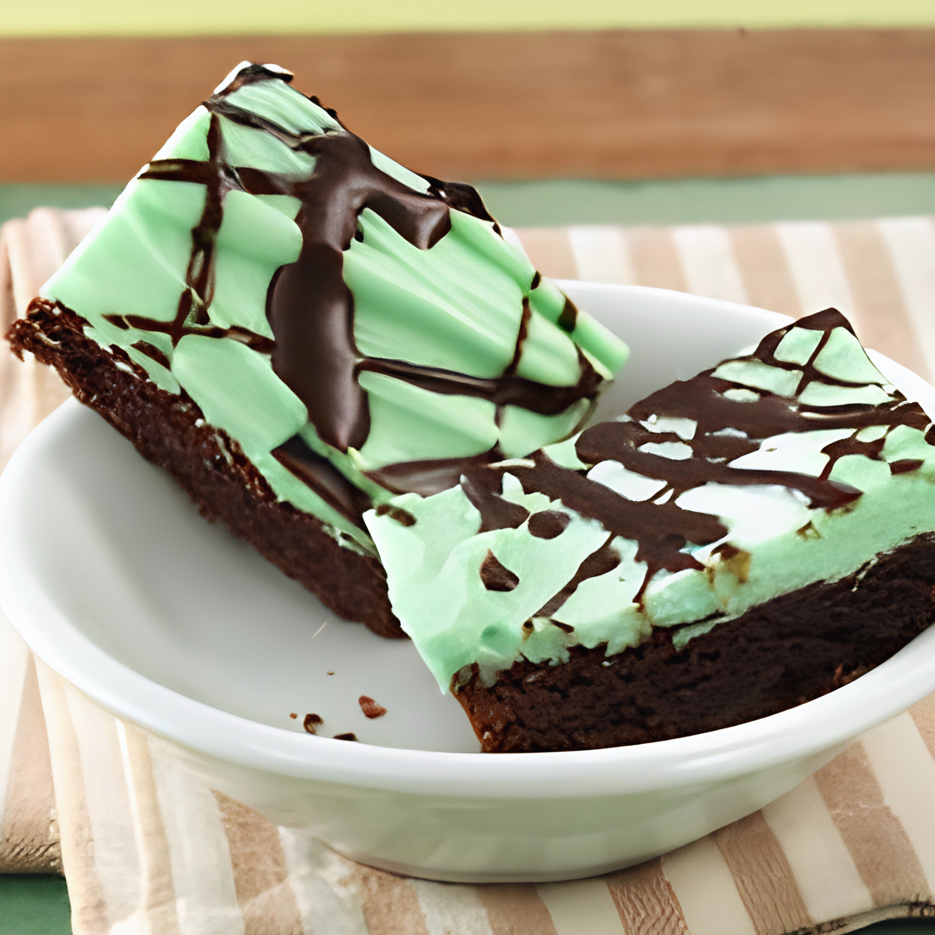 Mint Chocolate Cheesecake Bars